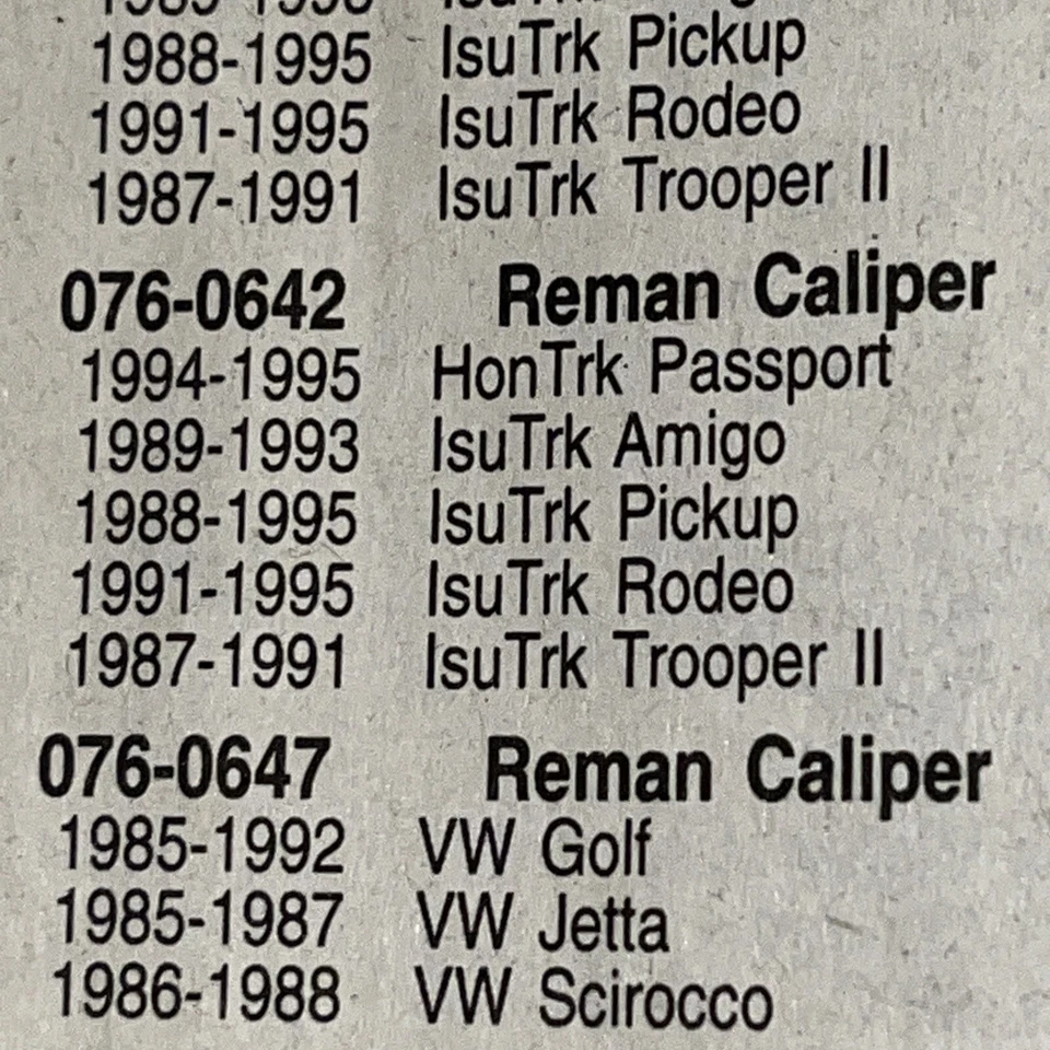 Brake Caliper 076-0642 Beck/Arnley Reman with Free Shipping 19-B1168 - Image 1 of 1