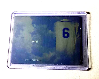 Stan Musial 1/1 Hoja Juego Usado Placa de Impresión 2020 Béisbol SP 1 de 1 Estrella Rara Foto 1 de 4