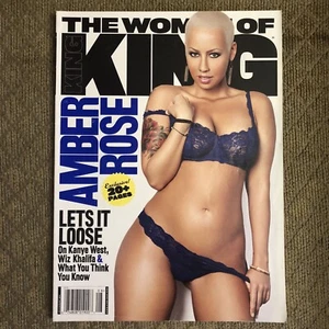 The WOMEN of KING Magazine AMBER ROSE Jul/Aug 2011 Kanye West Ex - Picture 1 of 3