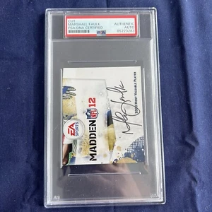 Marshall Faulk Autograph - CUT - PSA - Madden 12 - NATIONAL FOOTBALL LEAGUE - Bild 1 von 2