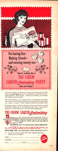 Tri Chem Liquid Embroidery Belleville NJ Have Craft Party Vintage Print Ad 1963 - Picture 1 of 4