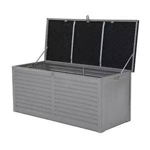 Gardeon Outdoor Storage Box 490L Container Lockable Garden Bench Tools Toy Shed - Picture 1 of 9