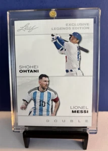 MESSI *OHTANI 2023 SPECIAL RELEASE EXCLUSIVE LEGENDS DUO BASEBALL / SOCCER CARD - Picture 1 of 3