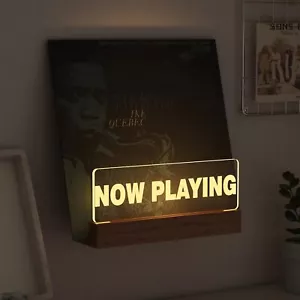 Lampeez Light up Now Playing Vinyl Record Stand Wall Mount,Now Spinning... - Picture 1 of 8