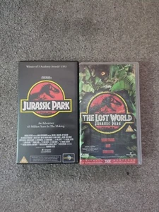 Jurassic Park & The Lost World Vintage Retro PAL UK VHS VGC - Picture 1 of 6