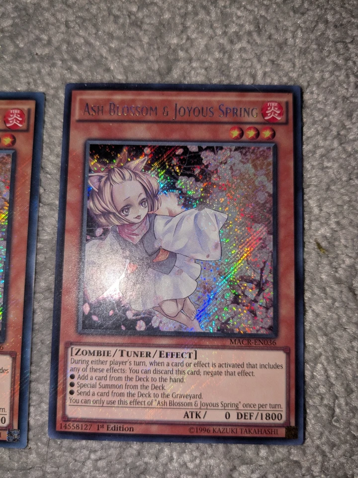 Ash Blossom & Joyous Spring Yu-Gi-Oh! MACR-EN036 secret rare 1st edition - Image 1 of 1