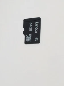 64GB Lexar MicroSD Memory Card For Samsung Extended Picture Videos Information - Picture 1 of 3