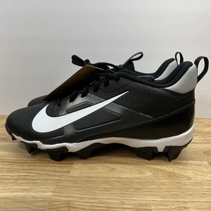 Nike Alpha Menace 4 Shark Molded Football Cleats Black Mens Size 10.5 FQ3875-001 - Picture 1 of 11