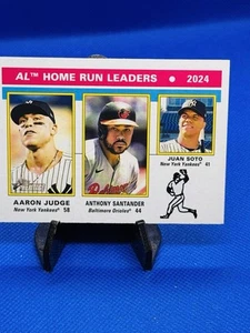 2025 Topps Heritage - #194 AL Home Run Leaders Base Chrome Judge Santander Soto - Bild 1 von 2