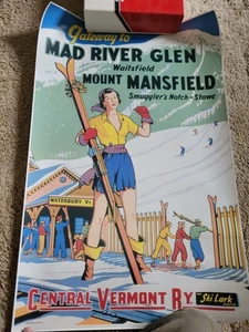 Vintage Ski Posters Lot Winter Sports - Picture 1 of 8