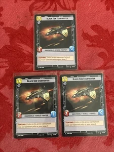 3x Star Wars Unlimited - Black Sun Starfighter - (237/262) Shadow of Galaxy x3 - Picture 1 of 6