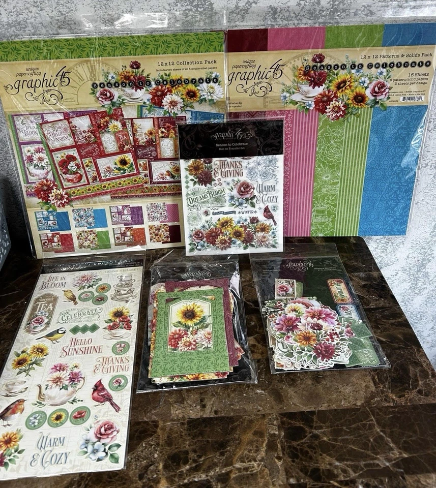 Graphic 45 Collection Pack 12"X12"-Season To Celebrate - Image 1 of 1