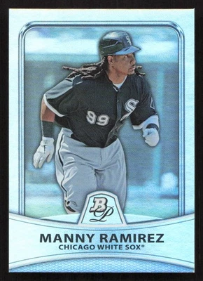 2010 Bowman Platinum Manny Ramirez Refractors #/999 SN #43 Card - Image 1 of 2