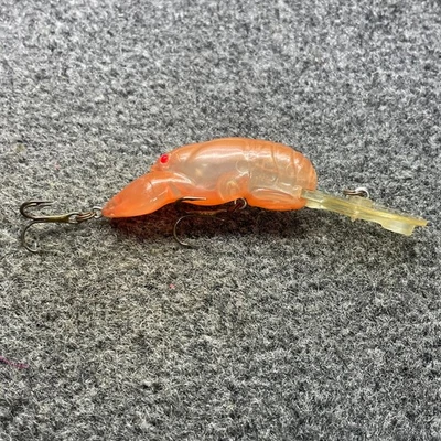 Rebel Deep Wee Crawfish D76 Vintage Crankbait 2 3/8" 3/8oz Shrimp Crawfish D7664 - Image 1 of 4