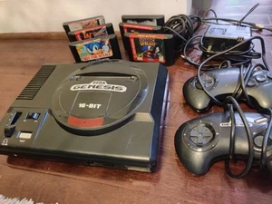 Sega Genesis 1601 Model 1 Konsole Sonic Family Bundle mit 6 Spielen. Getestet. - Bild 1 von 8