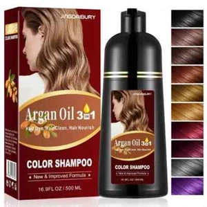 Champú Para Cubrir Canas Cabello Café Oscuro Hierbas Naturales Brillo 500 ml Nuevo - Imagen 1 de 7