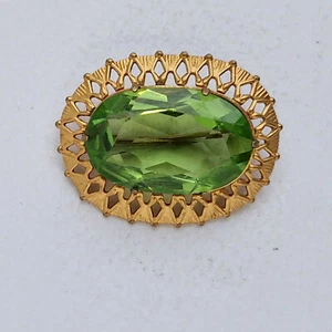 VINTAGE Soviet, Green ''Lollipop'' Brooch Pin "МКП" USSR. - Picture 1 of 12