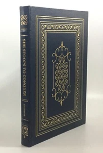 Easton Press SHE STOOPS TO CONQUER Goldsmith 100 Greatest Books 1978  - Foto 1 di 5