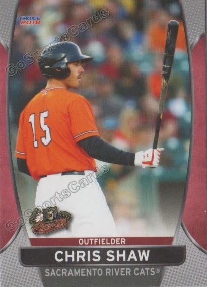 2018 Sacramento River Cats Chris Shaw RC Rookie San Francisco Giants - Image 1 of 1