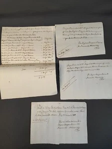 DOC-1226. ANTIGUOS RECIBOS Y REGISTROS MANUSCRITOS. ENTREGA DE TRIGO. 1800/1808 - Imagen 1 de 5