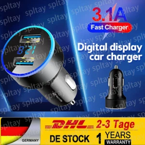 Caricabatteria auto USB per Samsung Galaxy S23 S22 S21 S20 FE Ultra Plus A13 A12 S10 - Foto 1 di 11