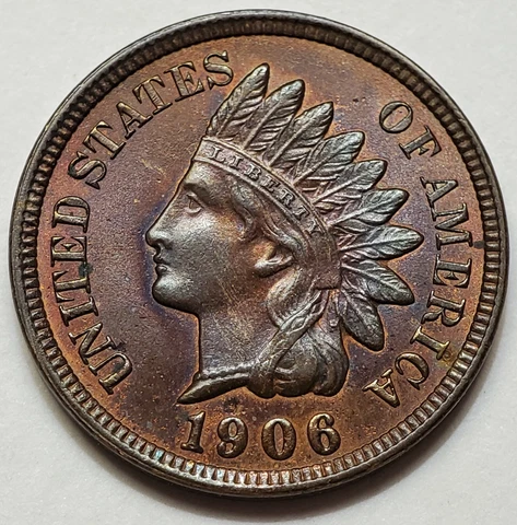 U.S. 1906 - Indian Head Cent - 1c - RB RPD!! Cover