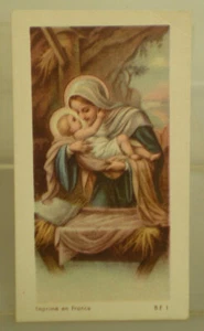 Natività Madonna Gesù Bambino culla SANTINO piccolo - Foto 1 di 2