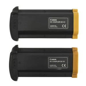 CANON DC ACCOPPIATORE DC-E1 DUE CONFEZIONI ALIMENTATORI PER EOS 1D 1DS 1D MARK II #2 - Foto 1 di 3