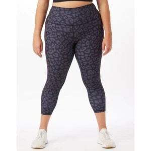 Glyder High Waist Pure Legging Print Black Leopard - Picture 1 of 5