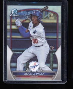 2023 Bowman Draft #BDC-132 Josue De Paula Cromo Refractor Dodgers - Imagen 1 de 2