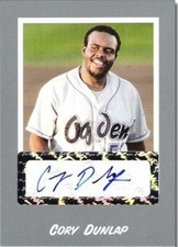 2004 Cory Dunlap Rookie Autograph Mint SILVER Auto RC #/100