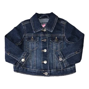 CHILDREN'S PLACE Baby Girl Dark Wash Denim Jacket Sz 12-18M NWT - Picture 1 of 7