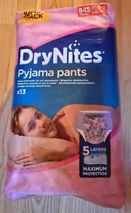 13 Vintage Drynites 8-15 Mädchen Windeln Alte Huggies Goodnites - Bild 1 von 1