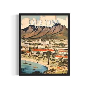 Cape Town South Africa Landscape Poster Art Print Wall Art Painting Artwork - Picture 1 of 6