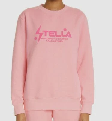 $595 Sudadera Stella McCartney Mujer Rosa Logo Algodón Orgánico Talla XXS Foto 1 de 4