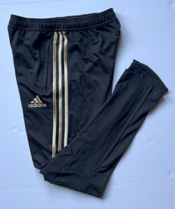 ADIDAS Tiro 17 Track Soccer Pants Youth L Black/Metallic Gold SPECIAL RARE NWT - Picture 1 of 16