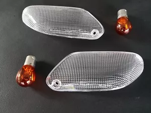 Weisse klare Front Blinker Gläser BMW K 100 1100 RS LT RT clear signals K589 - Picture 1 of 1