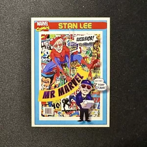 STAN LEE MR MARVEL Retro 90s Artist Print Premium Comic Art Card - Picture 1 of 2