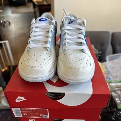 Talla 4.5y - Nike Dunk Low Just Stitch It - Hyper Royal FB1843-141 DS Nuevo Foto 1 de 4