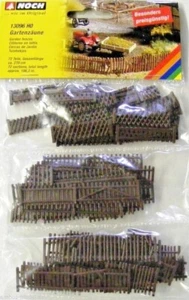 NOCH 13096 (4,44€/m) Gartenzäune Zäune Zaun H0 1:87 Großpackung ca. 270 cm lang - Bild 1 von 3