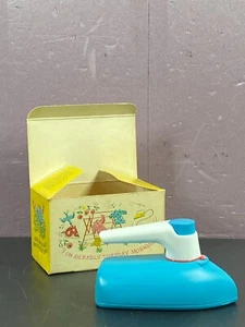 Avon Iron Bubble Bath Here we go round the Mulberry Bush New Vintage 1970 Blue - Picture 1 of 16