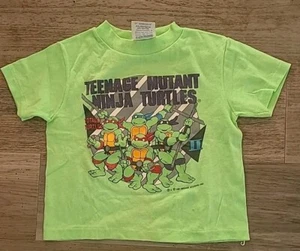 Vintag 1991 Teenage Mutant Ninja Turtles Youth Shirt 4T Mirage Single Stitch USA - Picture 1 of 7