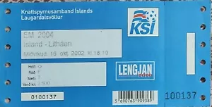 Ticket Iceland - Lithuania 2002 - Picture 1 of 1