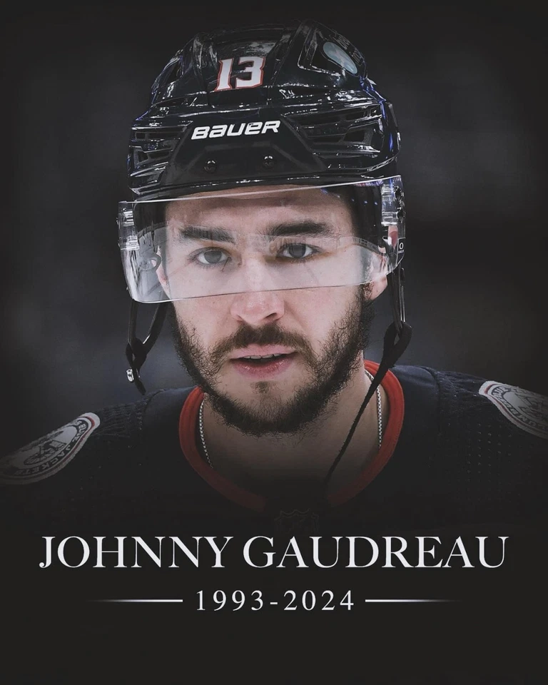REST IN PEACE JOHNNY 'HOCKEY' GAUDREAU.... 3.5x5 Glossy Photo - Image 1 of 1