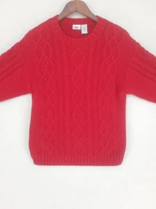 KRU Kids R Us Kids Boys Size XL 16 Red Cable Knit Sweater NWT Wool Blend  - Picture 1 of 13