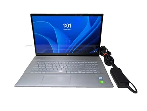 READ! HP ENVY 17-CE/i7-8565U/8GB RAM/256GB SSD/NVIDIA MX250/FHD/BACKLIT/DVD - Picture 1 of 20