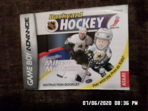 Backyard Hockey (Gameboy Advance) GBA Manual de instrucciones solamente... SIN JUEGO - Imagen 1 de 2