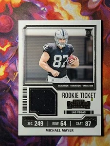 2023 Panini NFL Contenders MICHAEL MAYER RC Rookie Ticket Variation #TS25V New - Picture 1 of 2