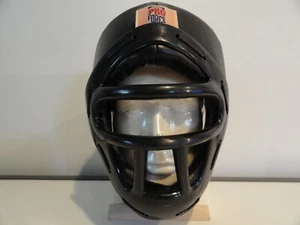 ProForce® Headguard W/Face Cage Black Vinyl Size Adult LG - Sparring MMA Combat - Picture 1 of 10