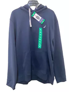 Nautica Navy Blue Mens Size XL Pullover Hoodie New - Picture 1 of 2